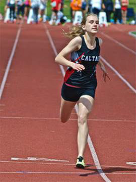 Molly in the 100m