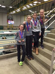 4x100m, 4x200, Medley Relay Medallist - Alexi, Sarah, Claire & Meghan