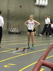 Charlotte at the start of the 4x200m JSO 2018